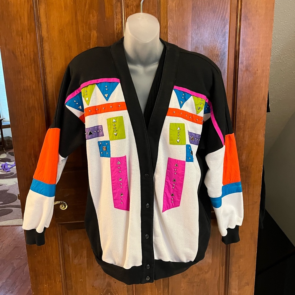 Women’s Saint Germain Sport Vintage Snap Up Cardigan Jacket Small To Large